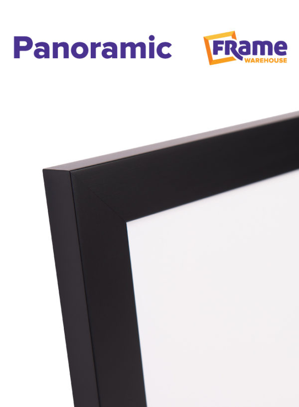 Black Mid Panoramic Frame for a 700 x 250mm Image