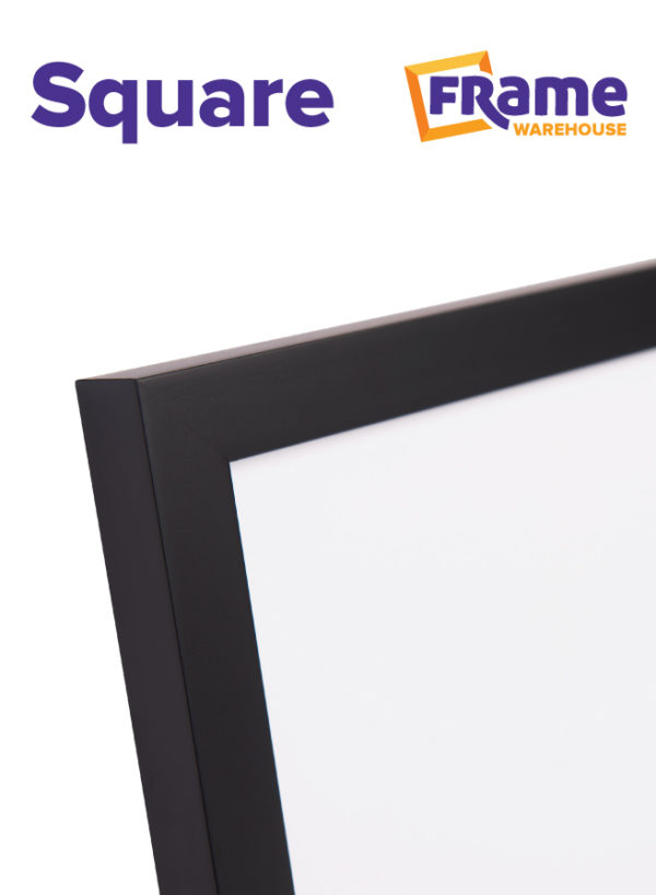 Black Slim Square Frame for a 24 x 24" Image
