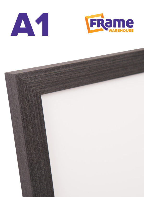 Charcoal Oak Slim Frame for an A1 Image