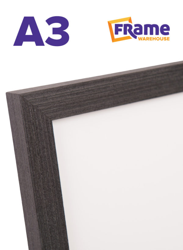 Charcoal Oak Slim Frame for an A3 Image