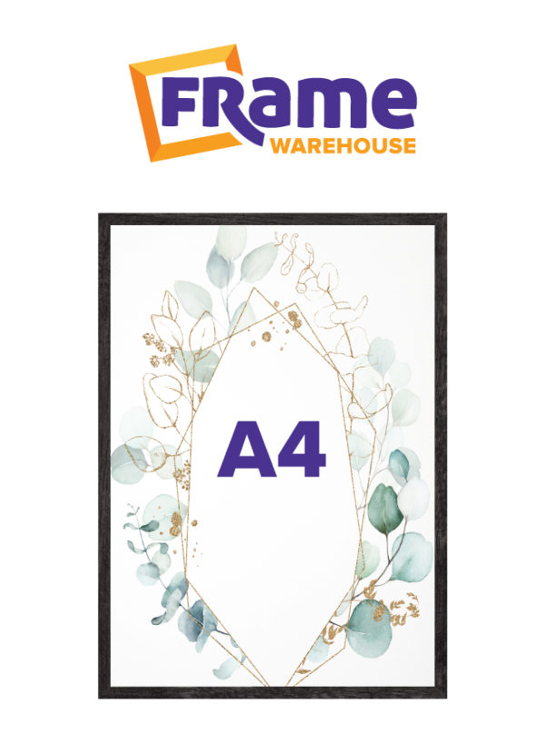 Charcoal Oak Slim Frame for an A4 Image