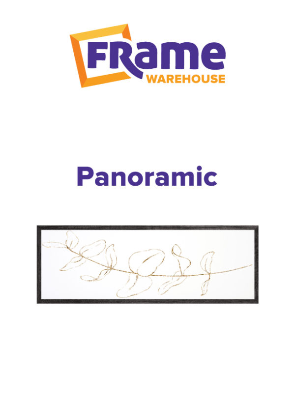 Charcoal Oak Slim Panoramic Frame for a 1000 x 350mm Image
