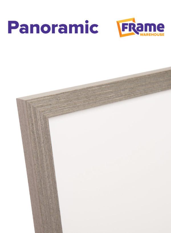 Light Grey Oak Slim Panoramic Frame for a 22 x 10" Image