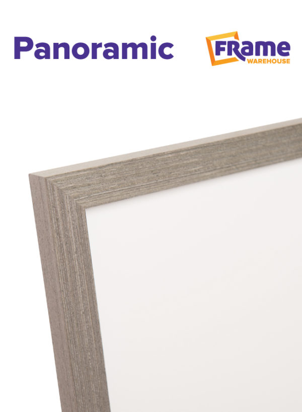 Light Grey Oak Slim Panoramic Frame for a 20 x 10" Image