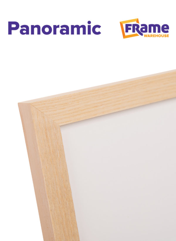 Natural Oak Slim Panoramic Frame for a 800 x 350mm Image