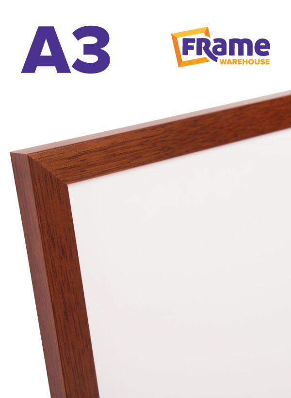 Walnut Timber Slim Frame for an A3 Image