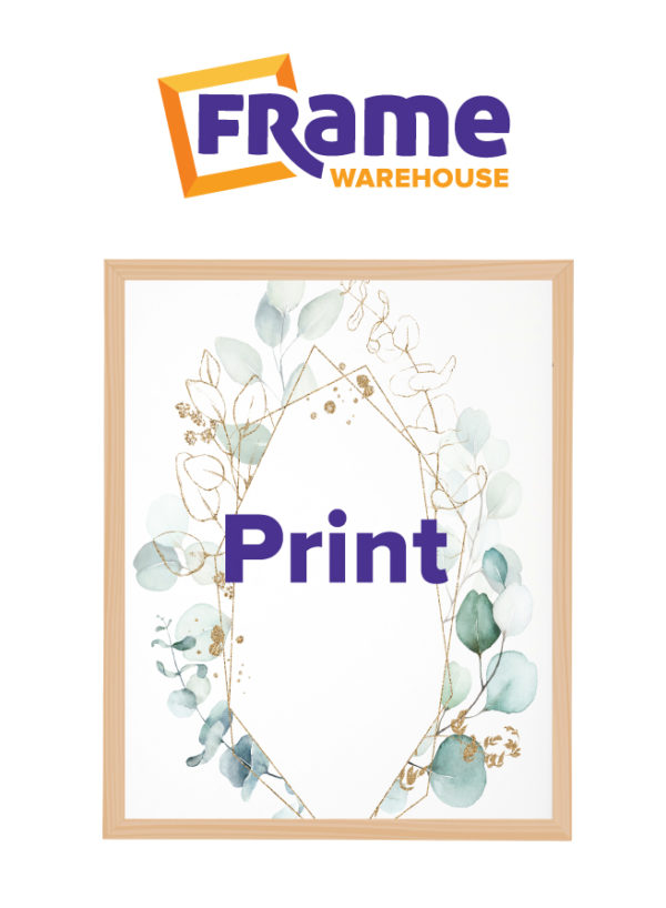 Natural Oak Slim Photo, Print or Poster Frame for a 20 x 12" Image
