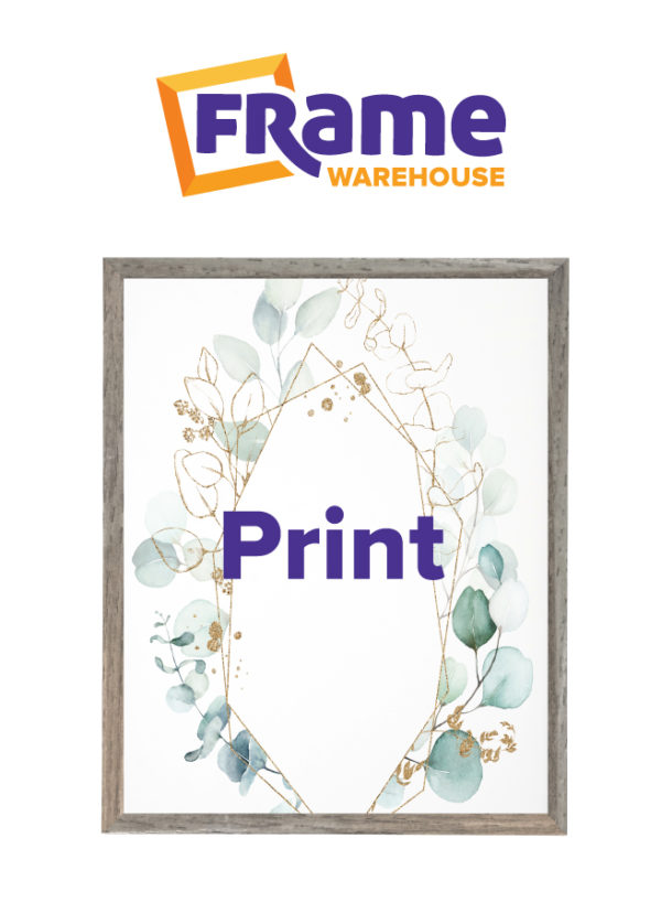 Light Grey Oak Slim Photo, Print or Poster Frame for a 18 x 14" Image