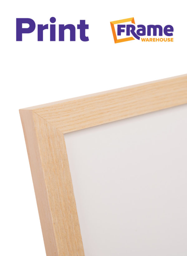 Natural Oak Slim Photo, Print or Poster Frame for a 20 x 12" Image