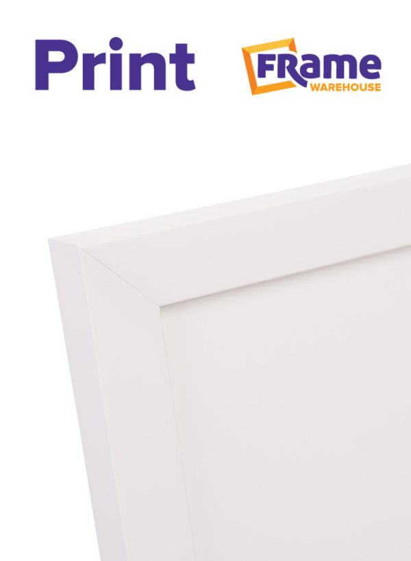 White Slim Photo, Print or Poster Frame for a 16 x 12" Image